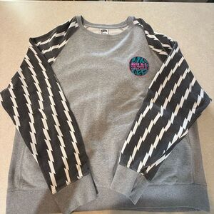 Billionaire Boys Club Gray and Black Lightning Sweater Size XXL